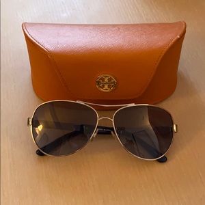 Tory Burch Aviator (blue tint) sunglasses